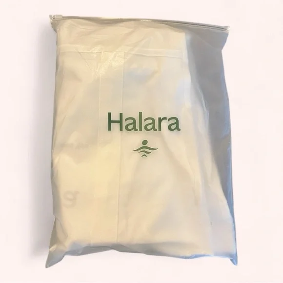 Halara Letter Print Casual White Large Basic Beach Canvas Tote Bag NWT OS - Picture 7 of 8